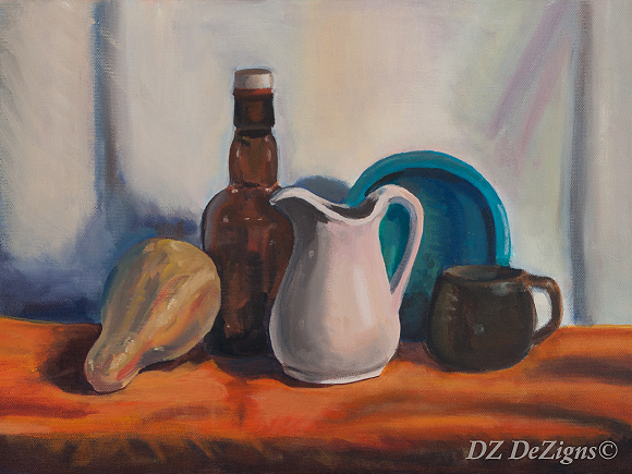 Still-Life with a Gourd